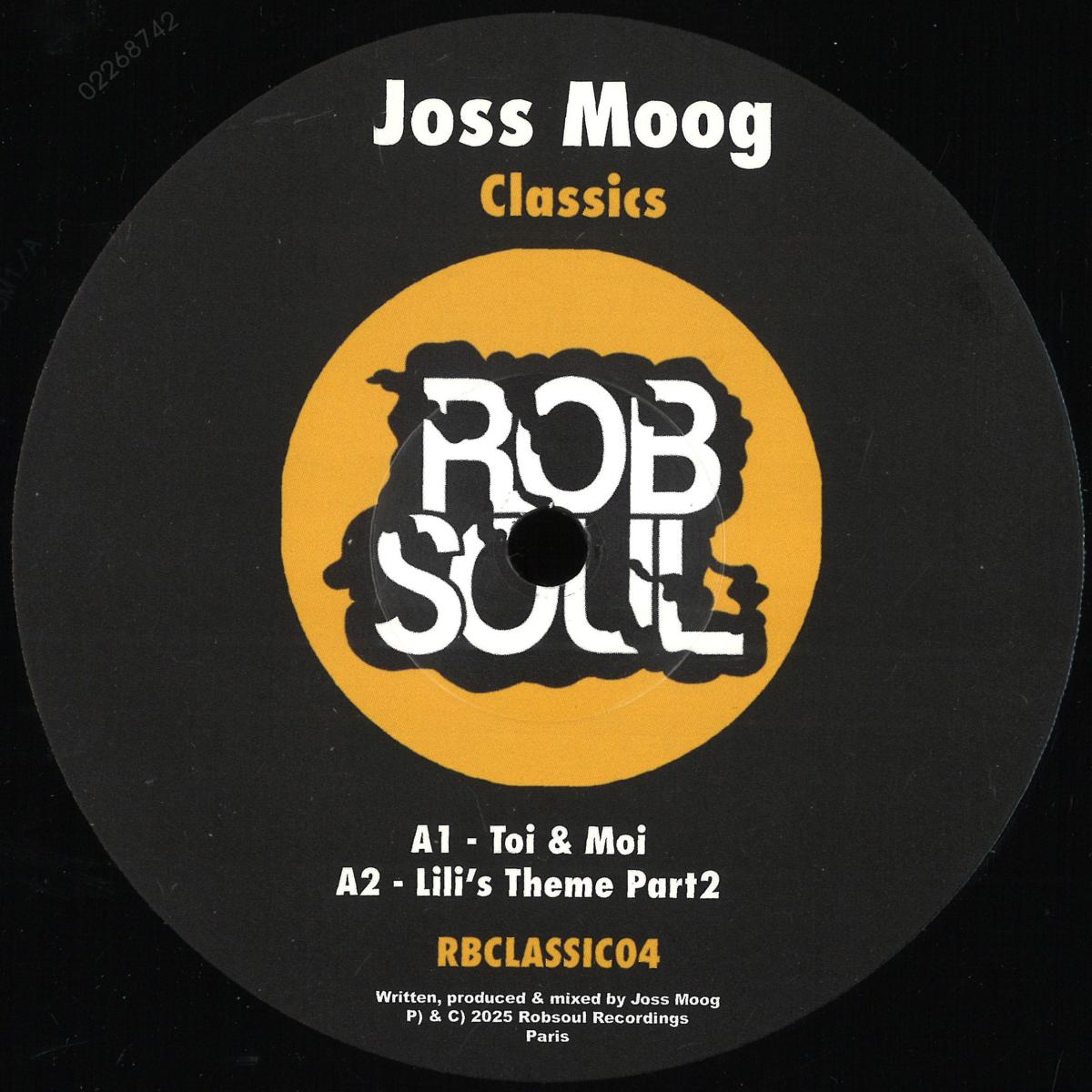 Joss Moog — Classics vinyl cover