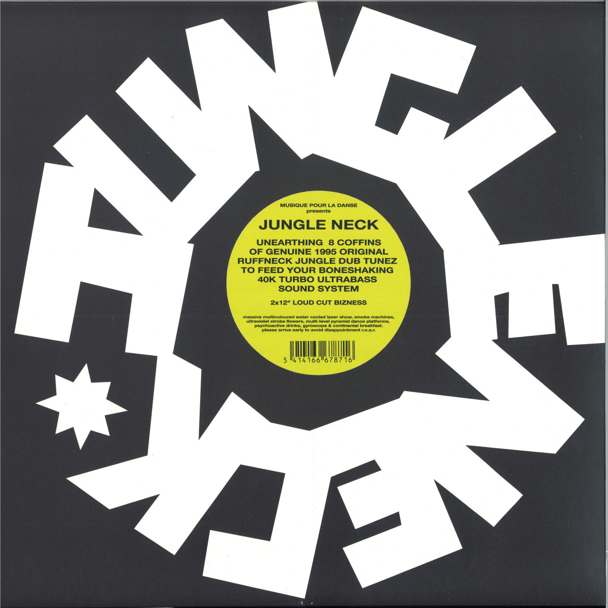 Jungle Neck — 8 COFFINS LP 2x12" vinyl cover