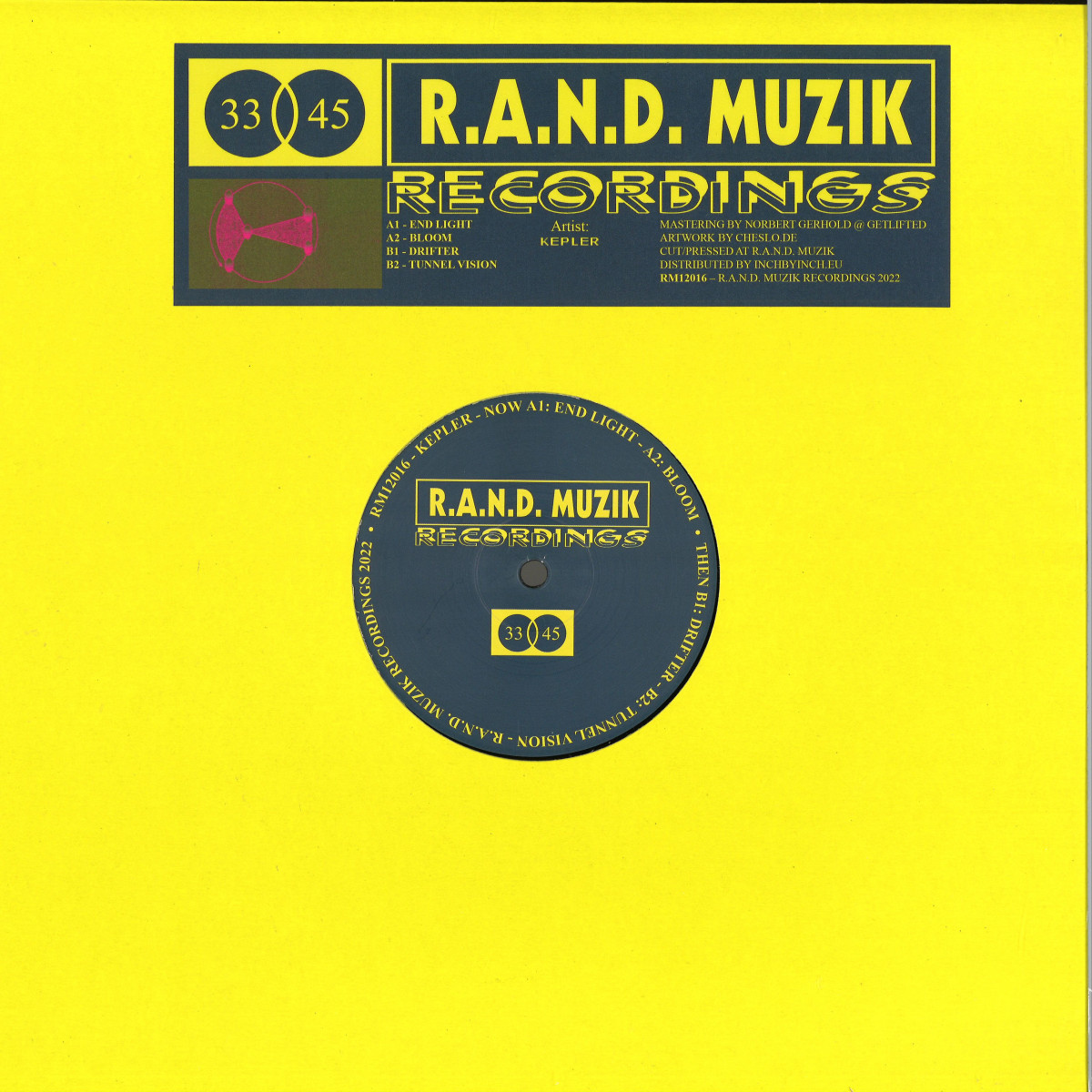 Kepler — RM12016 vinyl cover