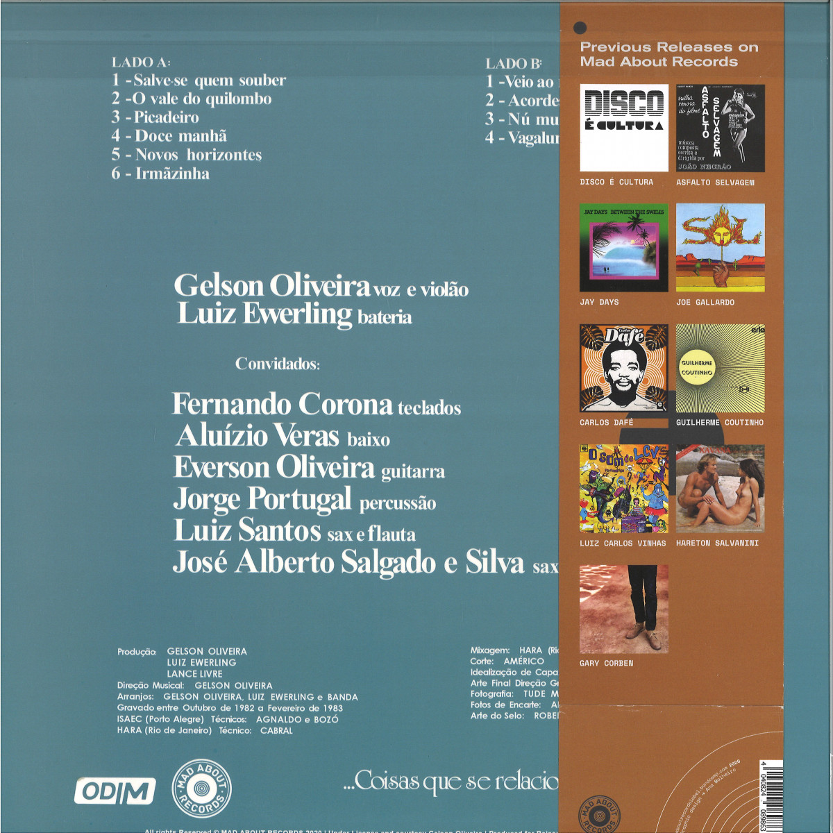 GELSON OLIVEIRA & LUIZ EWERLING - TERRA / Mad About Records MAR034