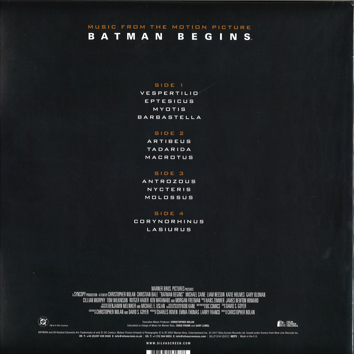 Hans Zimmer And James Newton Howard - Batman Begins - Ost / SILVA SCREEN  SILLP1316 - Vinyl
