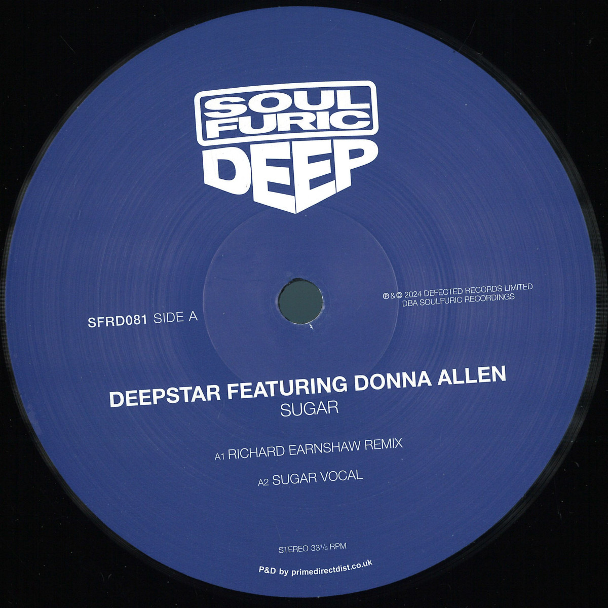 Deepstar featuring Donna Allen, Melba Moore — Sugar / My Heart Belongs To You vinyl cover