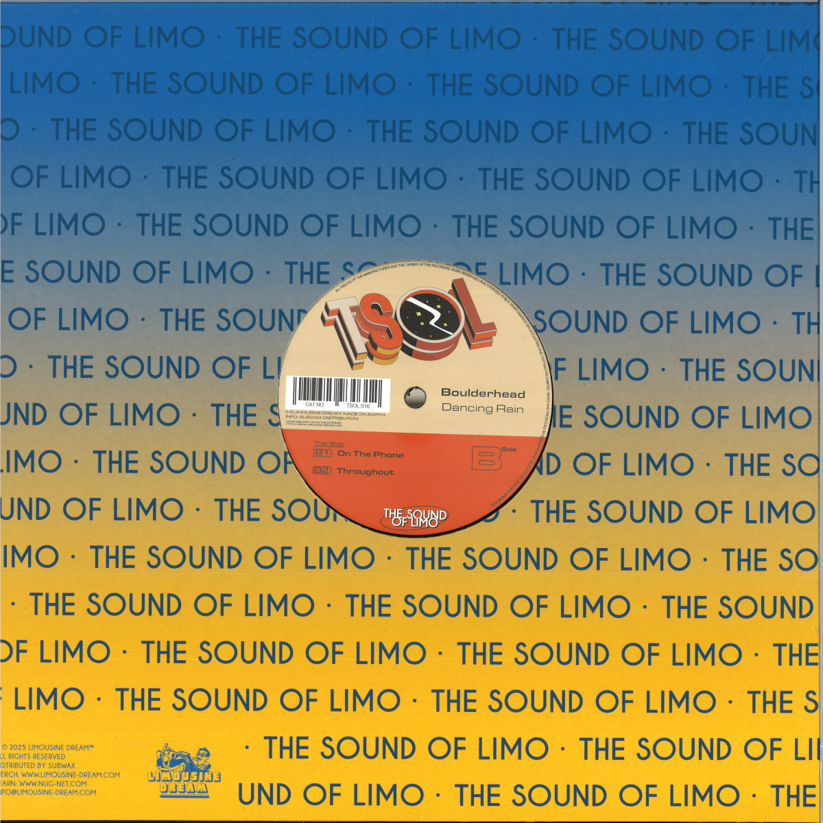 新品登場 Boulderhead Vinyl TSOL016- Dream Limousine / Rain Dancing - 洋楽