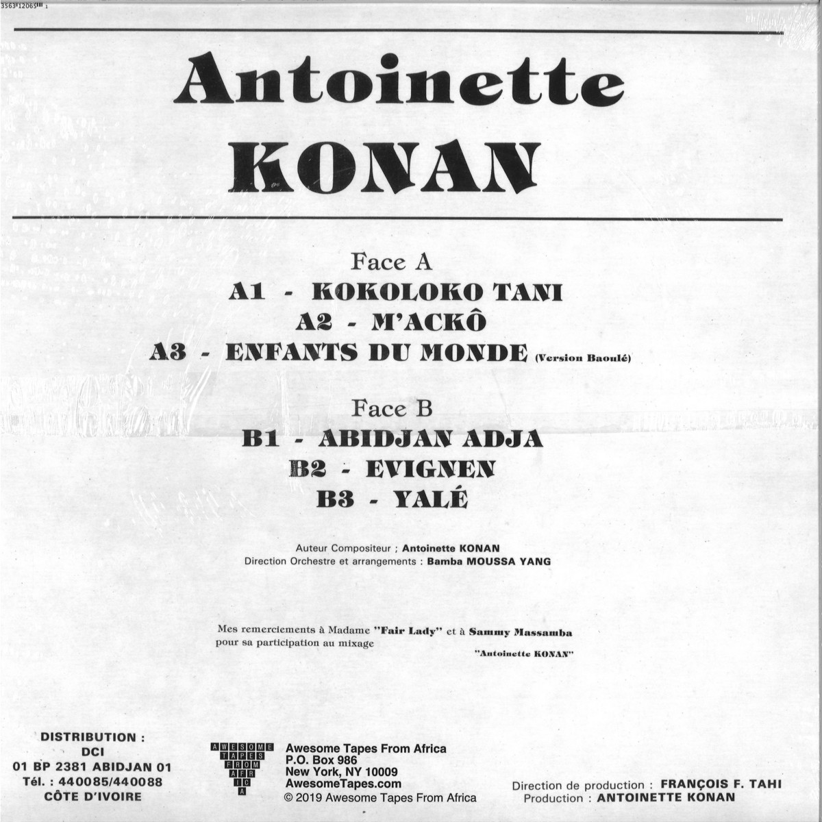 Antoinette Konan Antoinette Konan Awesome Tapes From Africa Atfa036lp Vinyl
