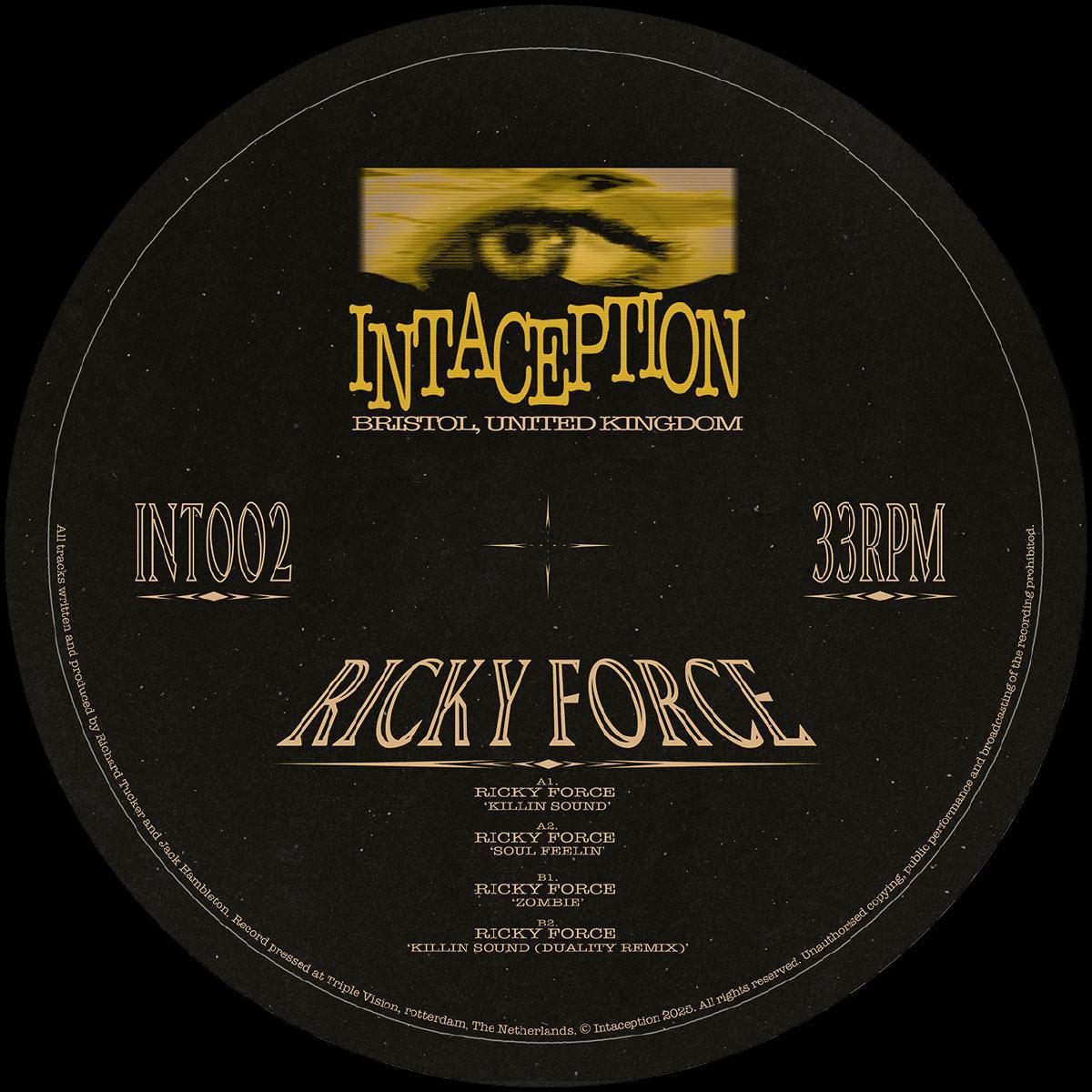 Ricky Force — INT002 vinyl cover