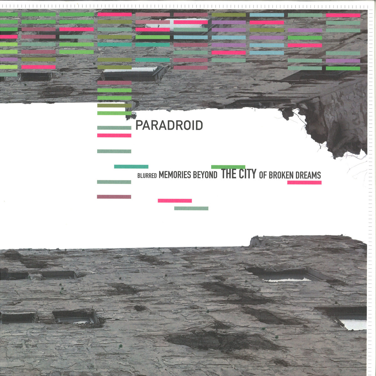 Paradroid — Blurred Memories Beyond The City Of Broken Dreams LP 2x12" vinyl cover