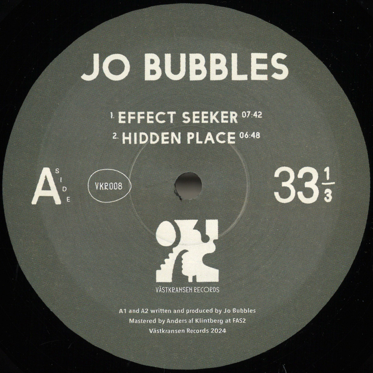 Jo Bubbles — Hidden Place EP vinyl cover