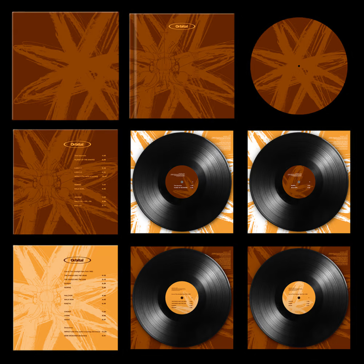 ORBITAL - Orbital 2 (The Brown Album) (LP 4x12) / London Records