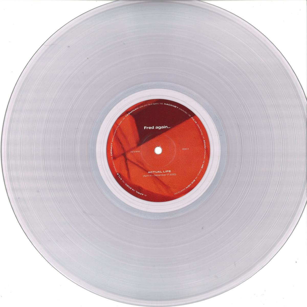 Fred again.. — Actual Life (April 14 - December 17 2020) LP vinyl cover