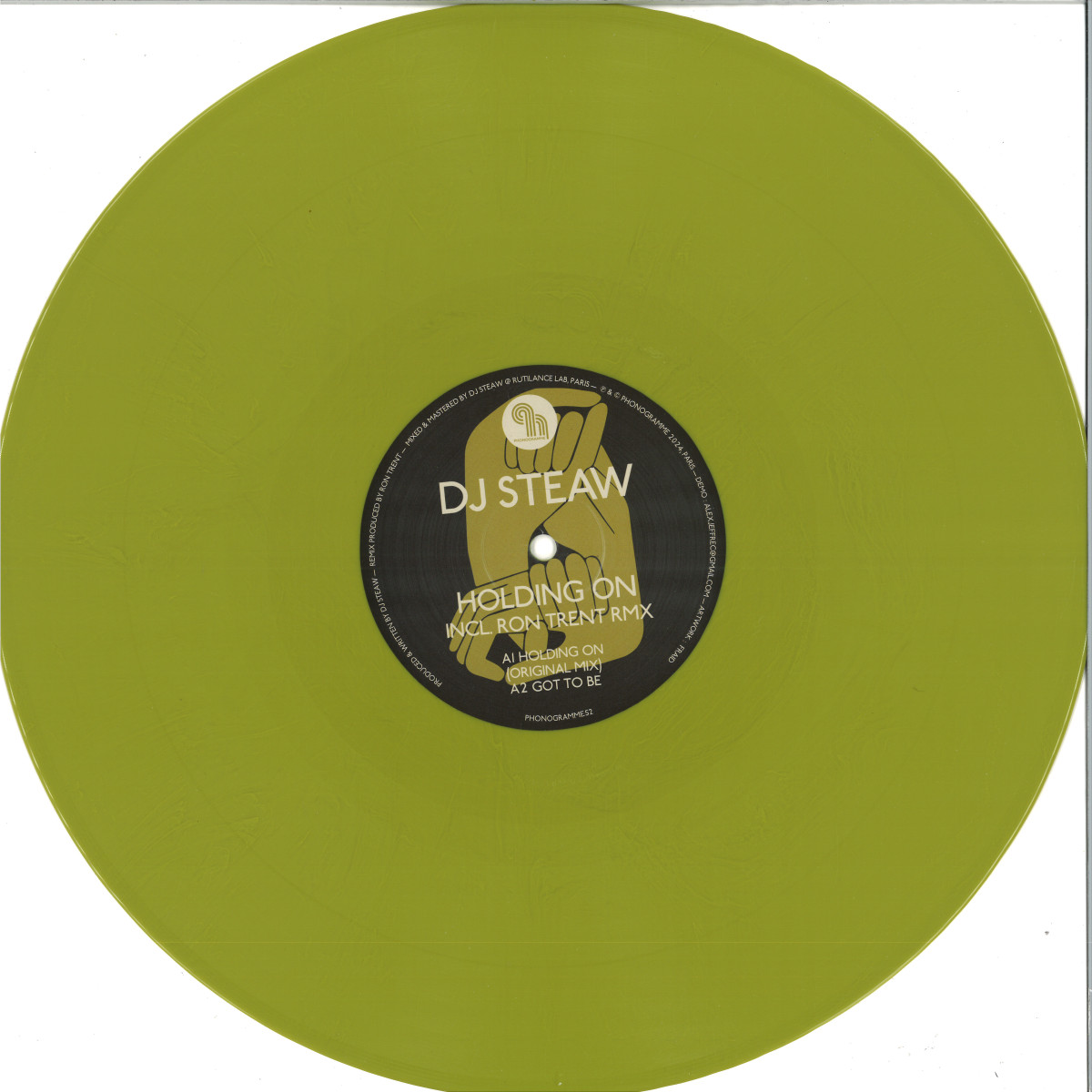 Dj Steaw — Holding On vinyl cover