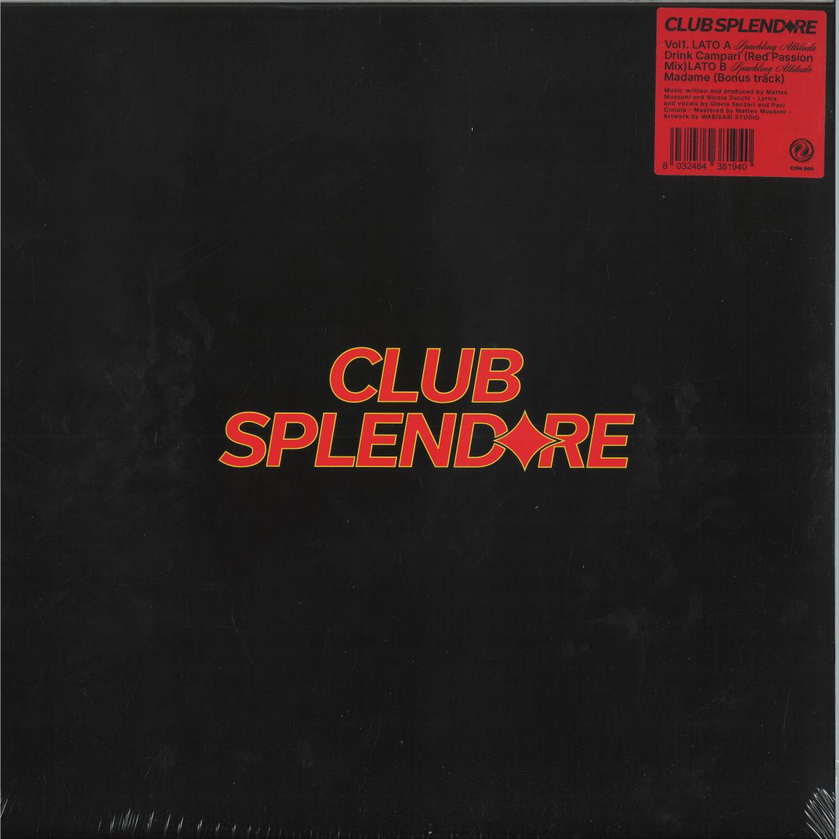 Sparkling Attitude — Club Splendore vinyl cover