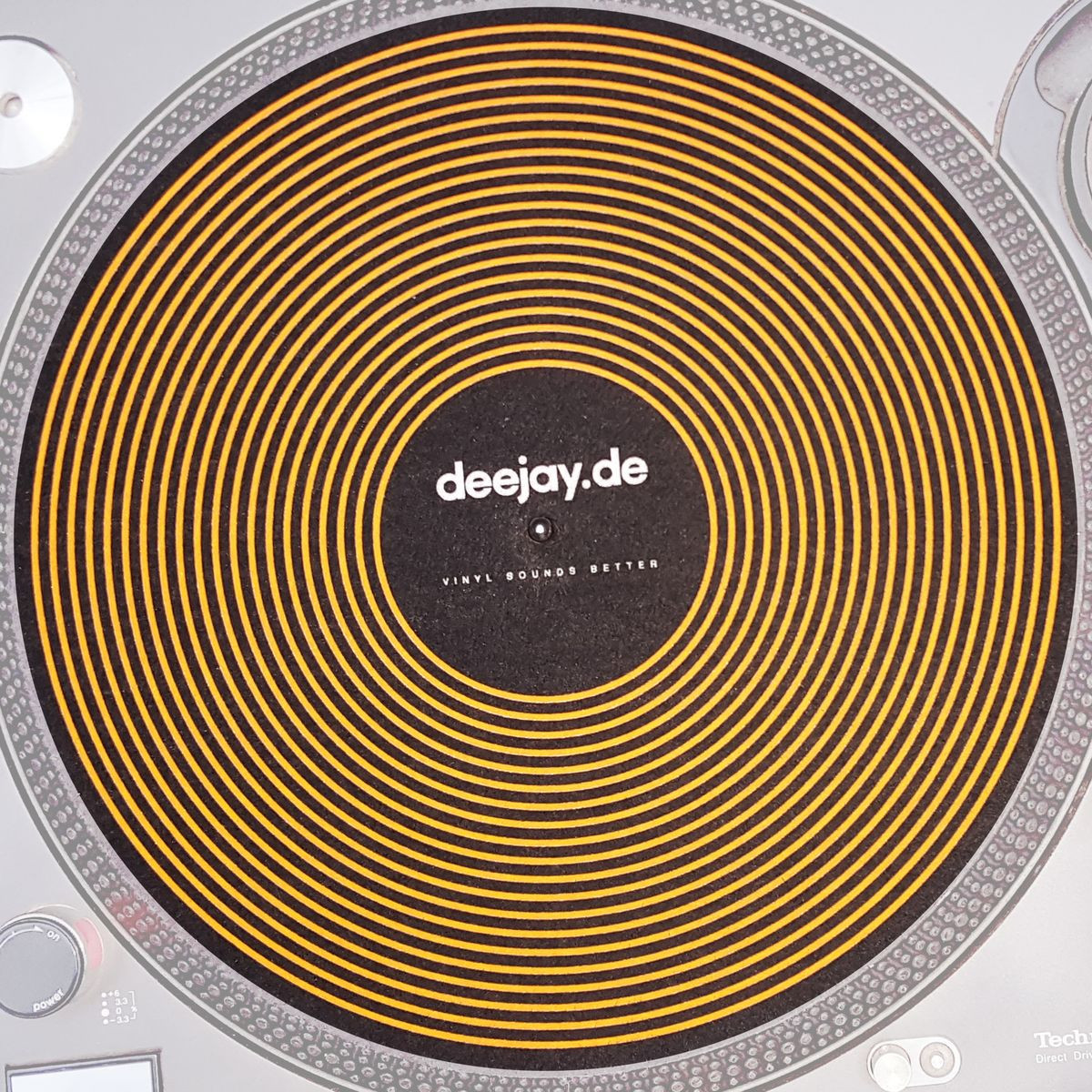 Slipmat Orange Rills / Vinyl Sounds Better / deejay.de DEEJAY.DE