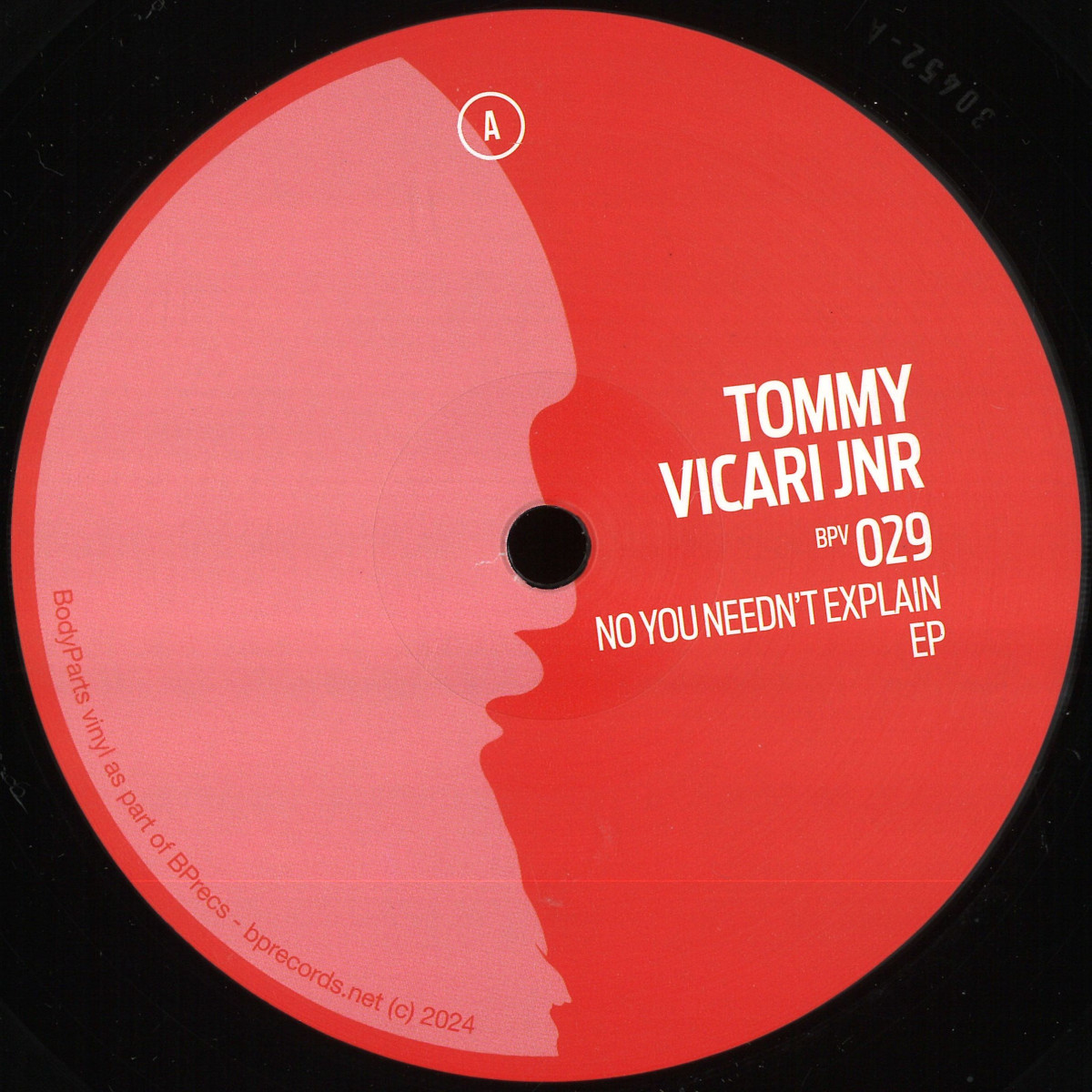 Tommy Vicari Jnr — No You Needn’t Explain EP vinyl cover