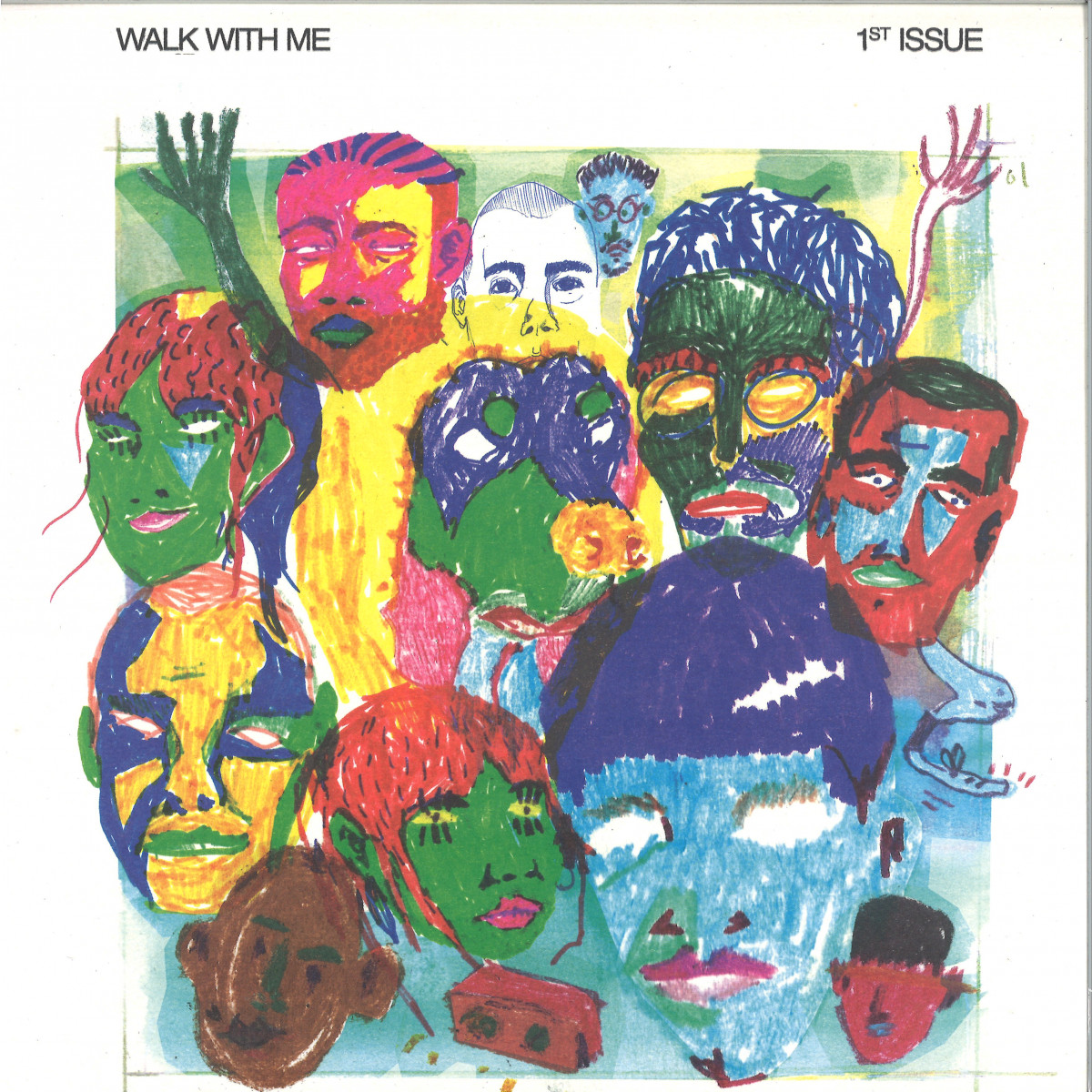 Various — Walk With Me - 1st Issue EP vinyl cover