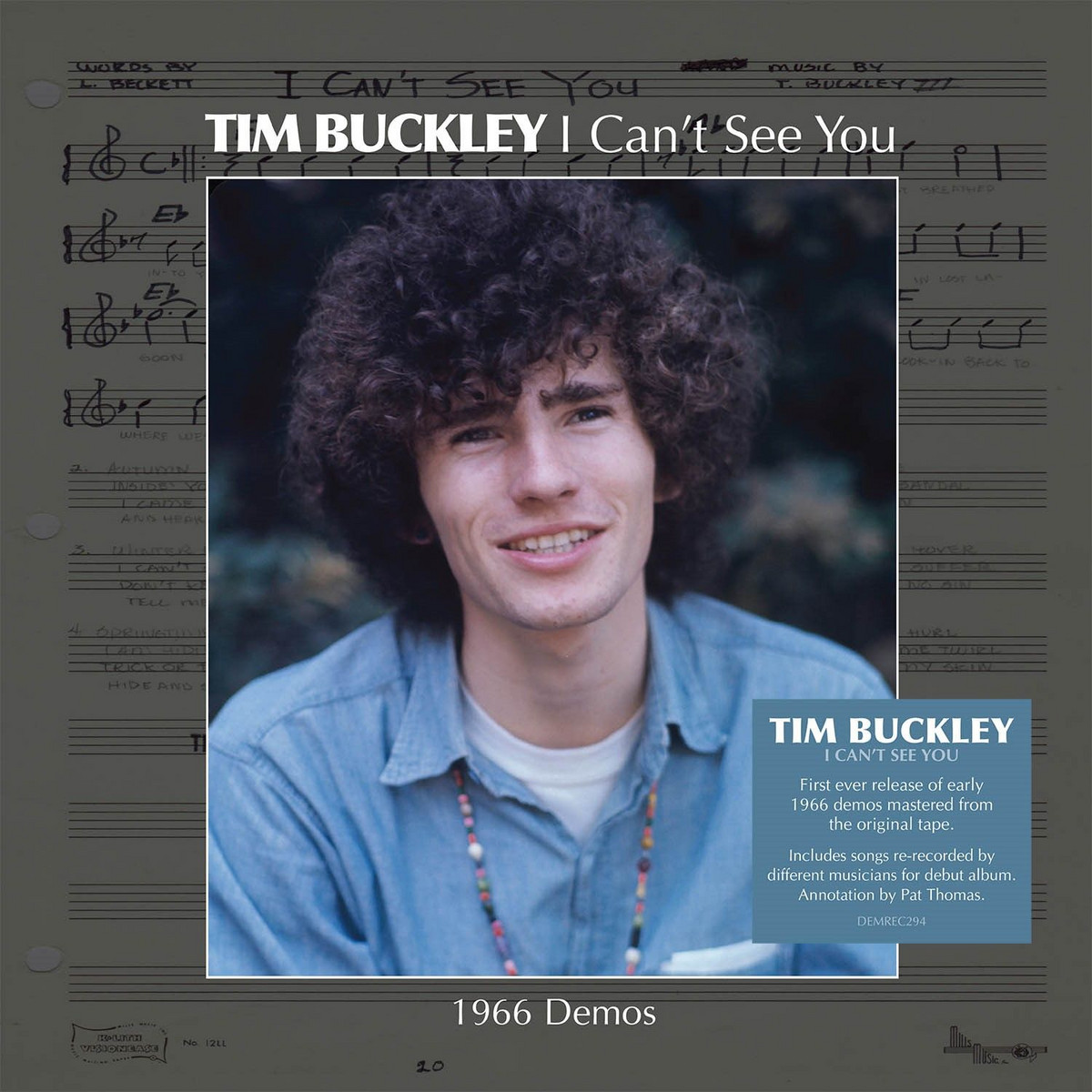 Tim Buckley I Can T See You Demon Records Demrec294 Vinyl