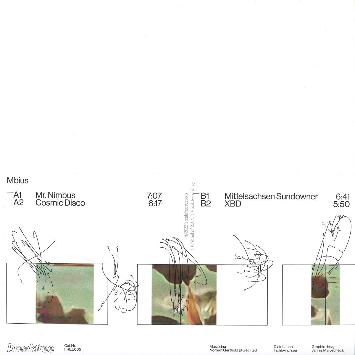 Mbius — FREE005 vinyl cover