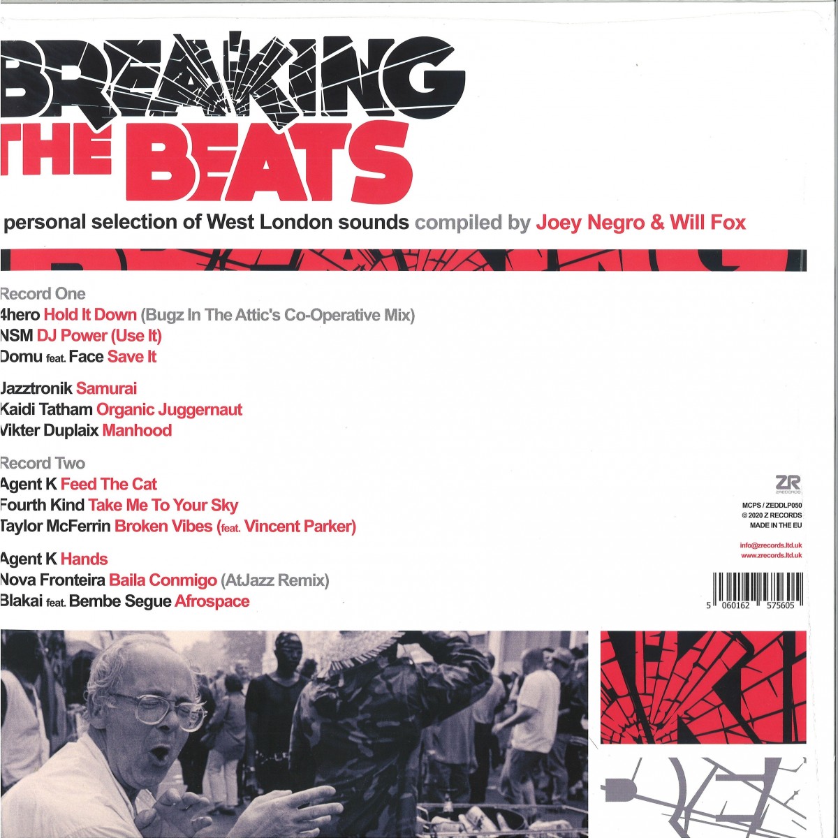 Various Breaking The Beats West London Sounds Z Records Zeddlp50 Vinyl