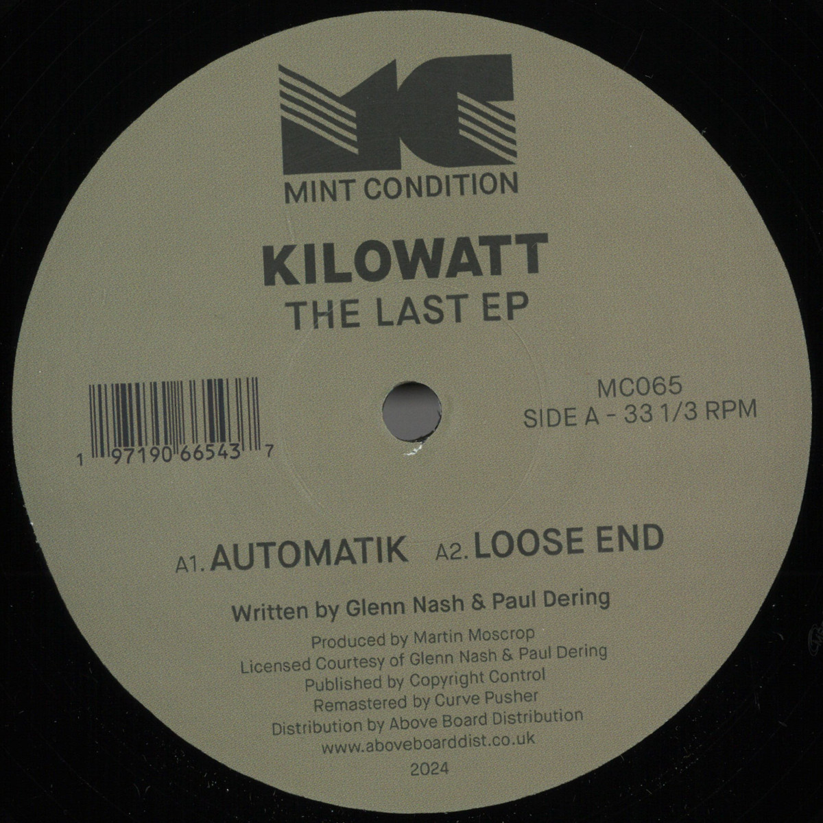 Kilowatt — The Last EP vinyl cover