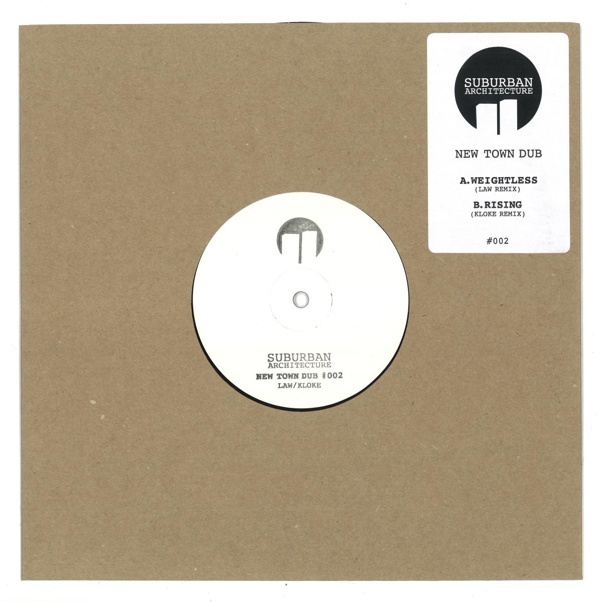 Law, Kloke — New Town Dub #002 (10") vinyl cover