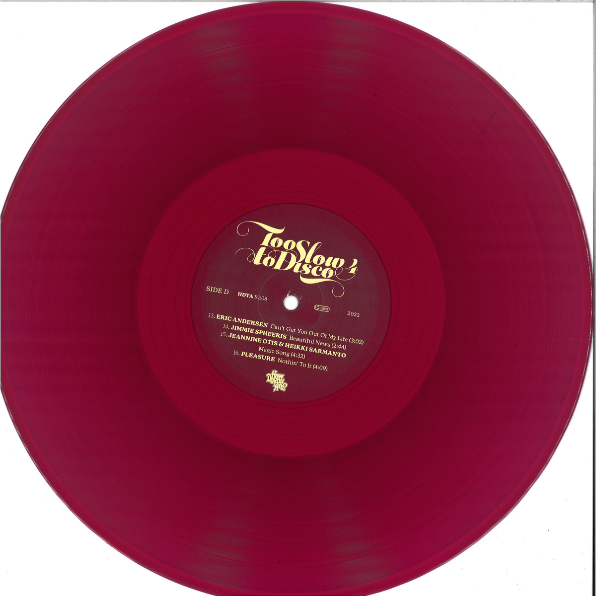 Various - Too Slow to Disco Vol. 4 2x12 - HDYARE08LPLTD