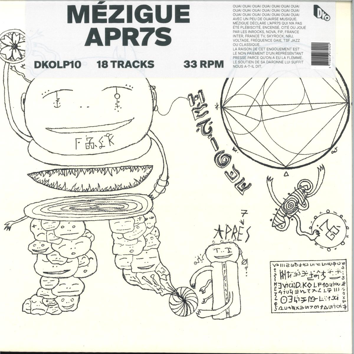 Mézigue — Apr7s LP 2x12" vinyl cover