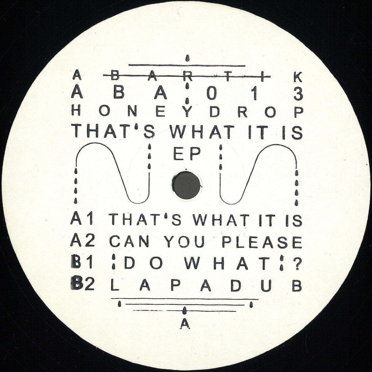 Honeydrop — ABA 013 vinyl cover