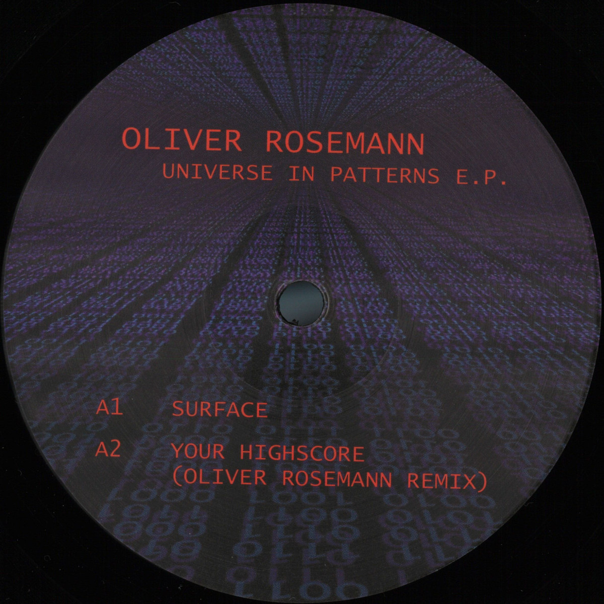 Oliver Rosemann — Universe In Patterns EP vinyl cover