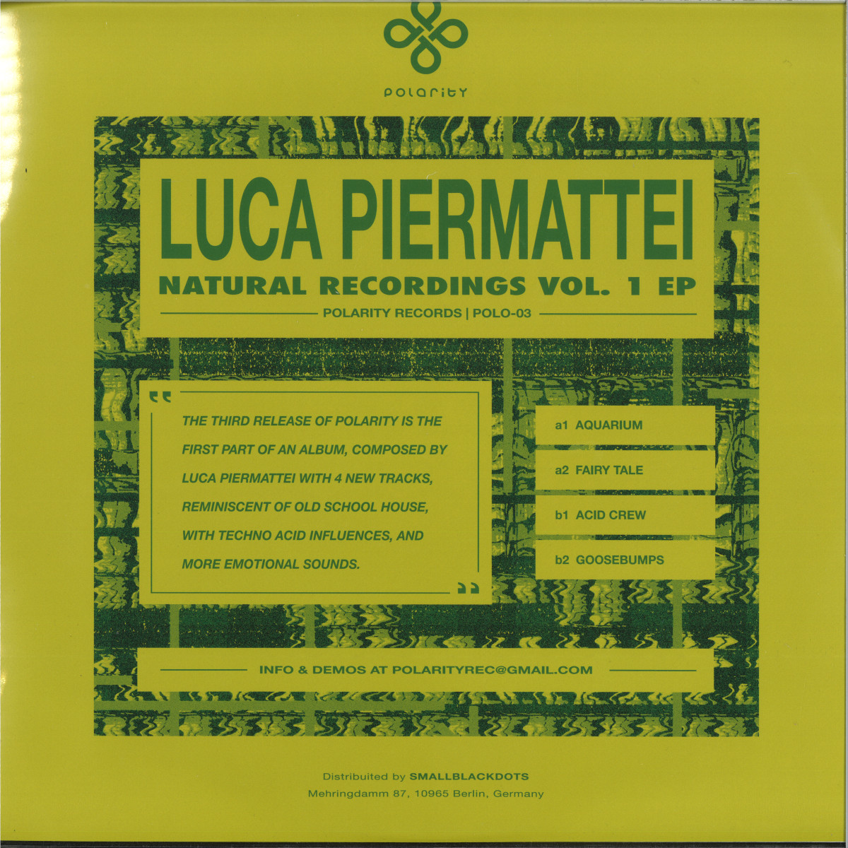 Luca Piermattei — Natural Recordings vol.1 EP vinyl cover
