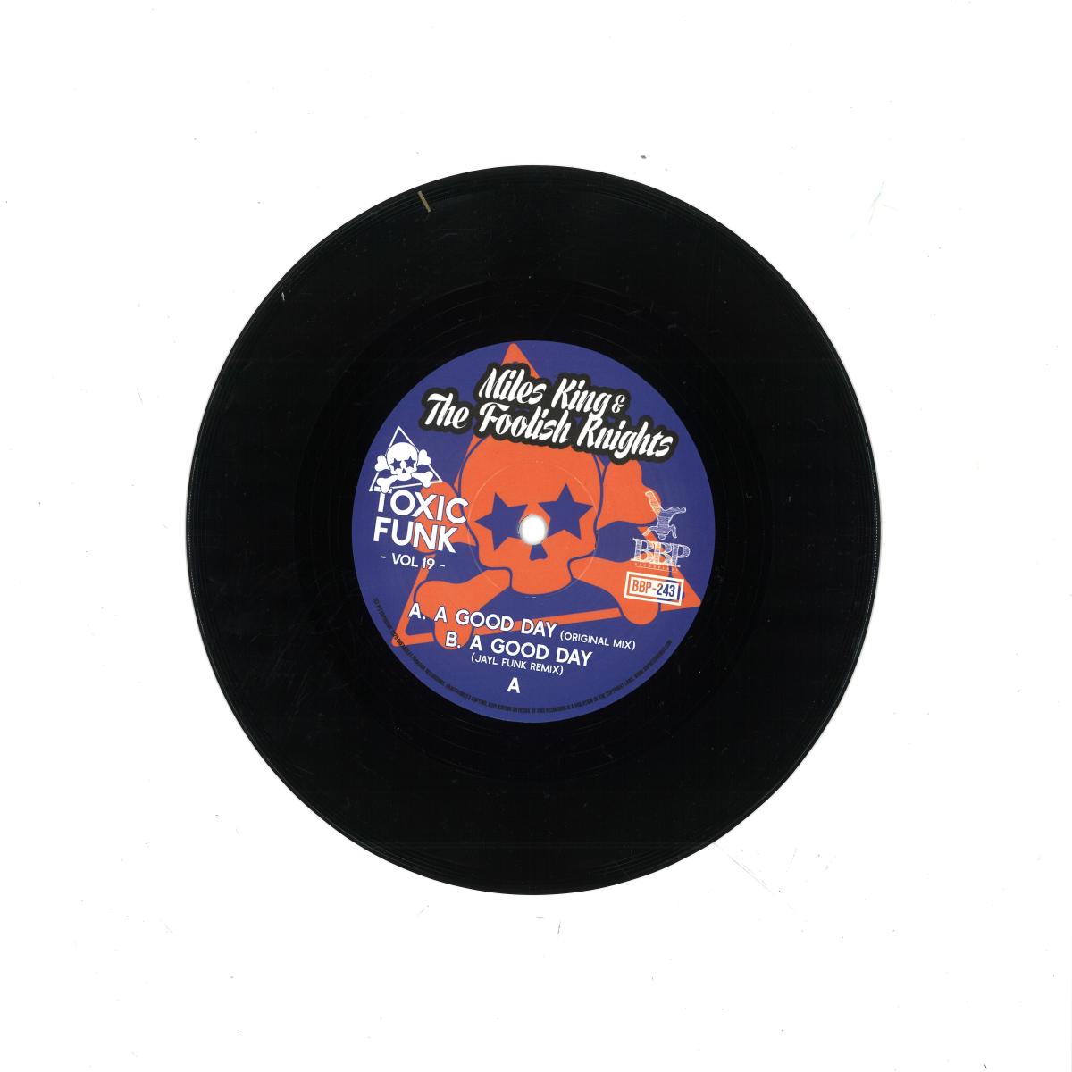 Miles King, The Foolish Knights — Toxic Funk Vol. 19 vinyl cover