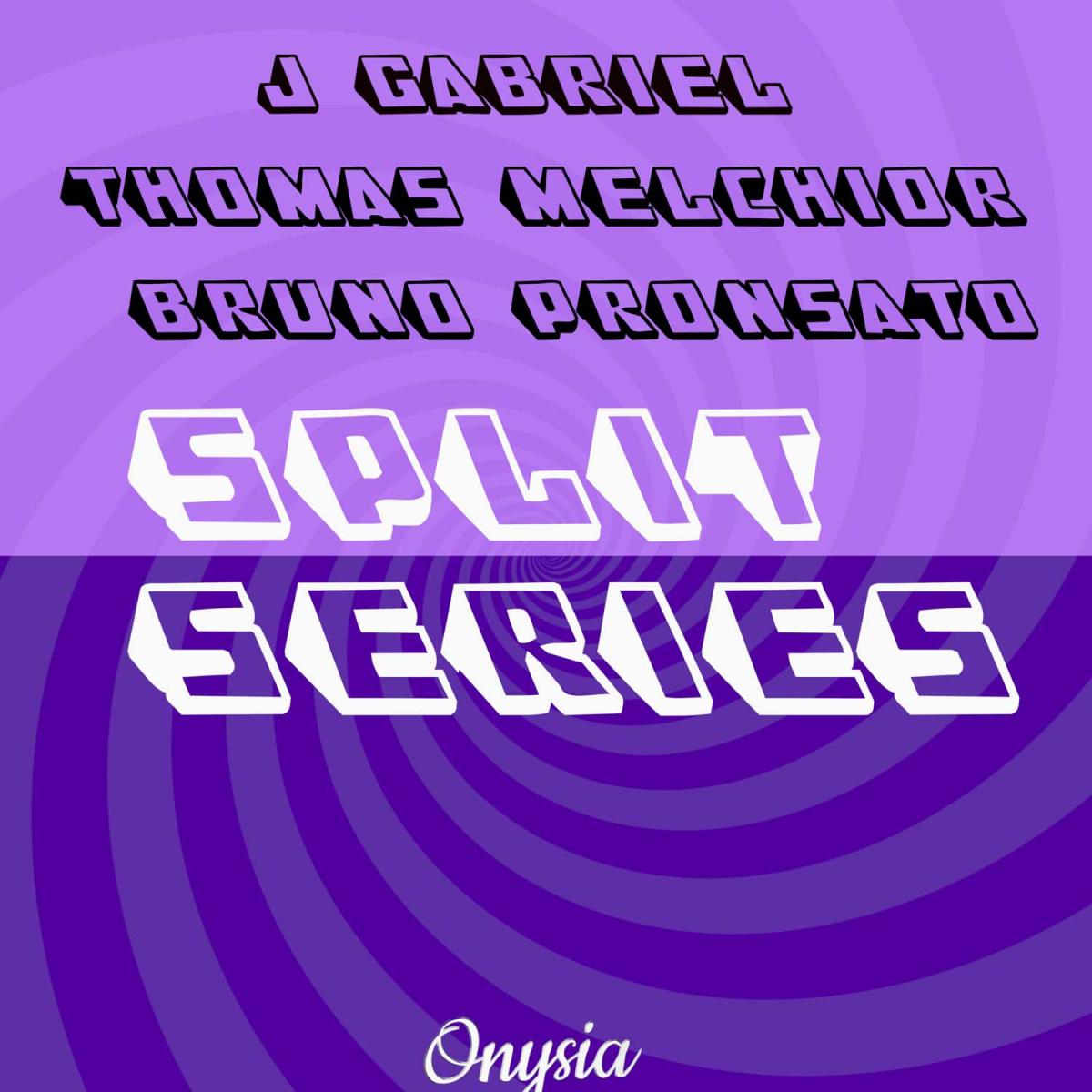 J Gabriel, Thomas Melchior, Bruno Pronsato — My Soul Is... Onysia Split Series LP vinyl cover