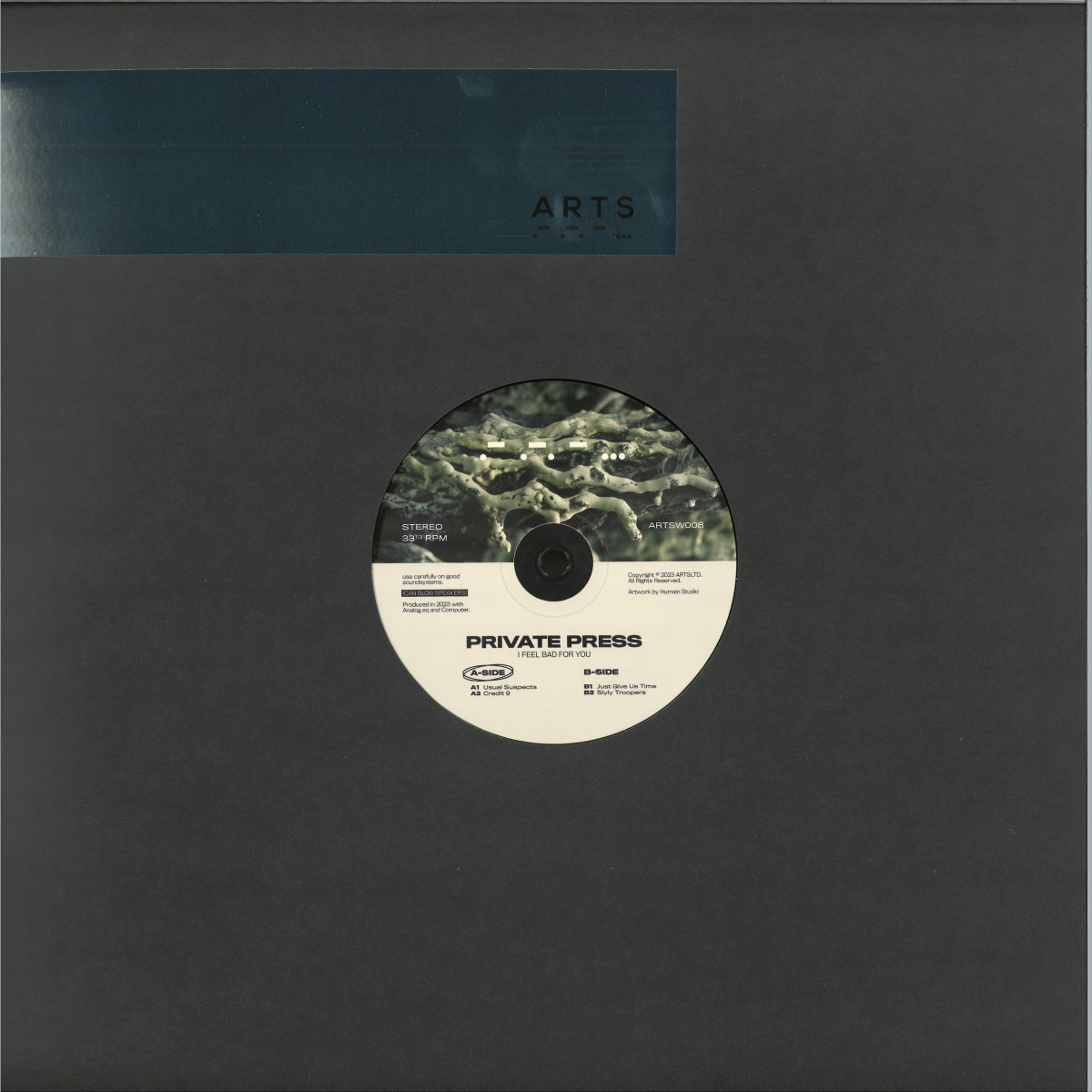 Private Press — I Feel Bad For You vinyl cover