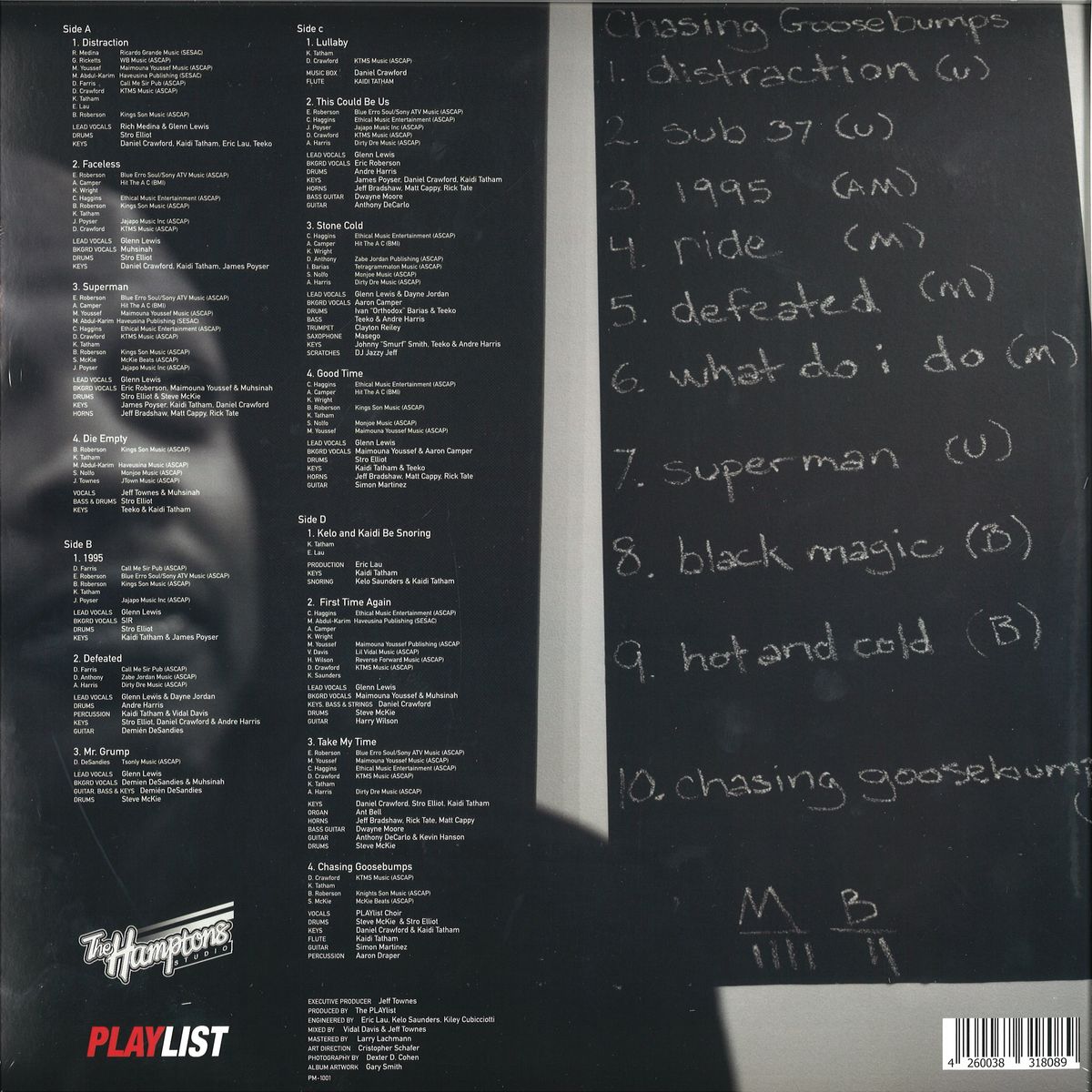 The Playlist Feat Glenn Lewis Chasing Goosebumps Playlist Music Pm 1001 Vinyl