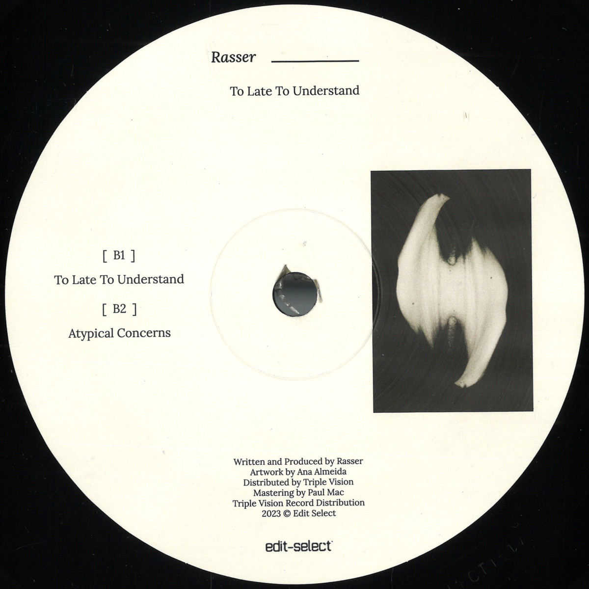 Rasser — To Late To Understand vinyl cover