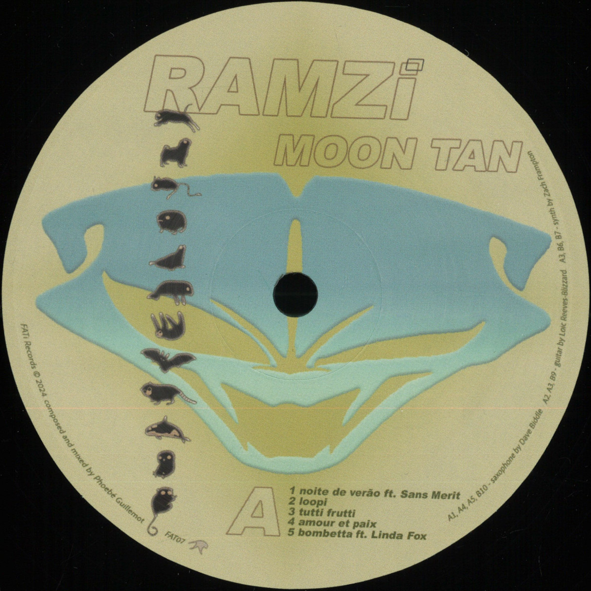 Ramzi — moon tan LP vinyl cover