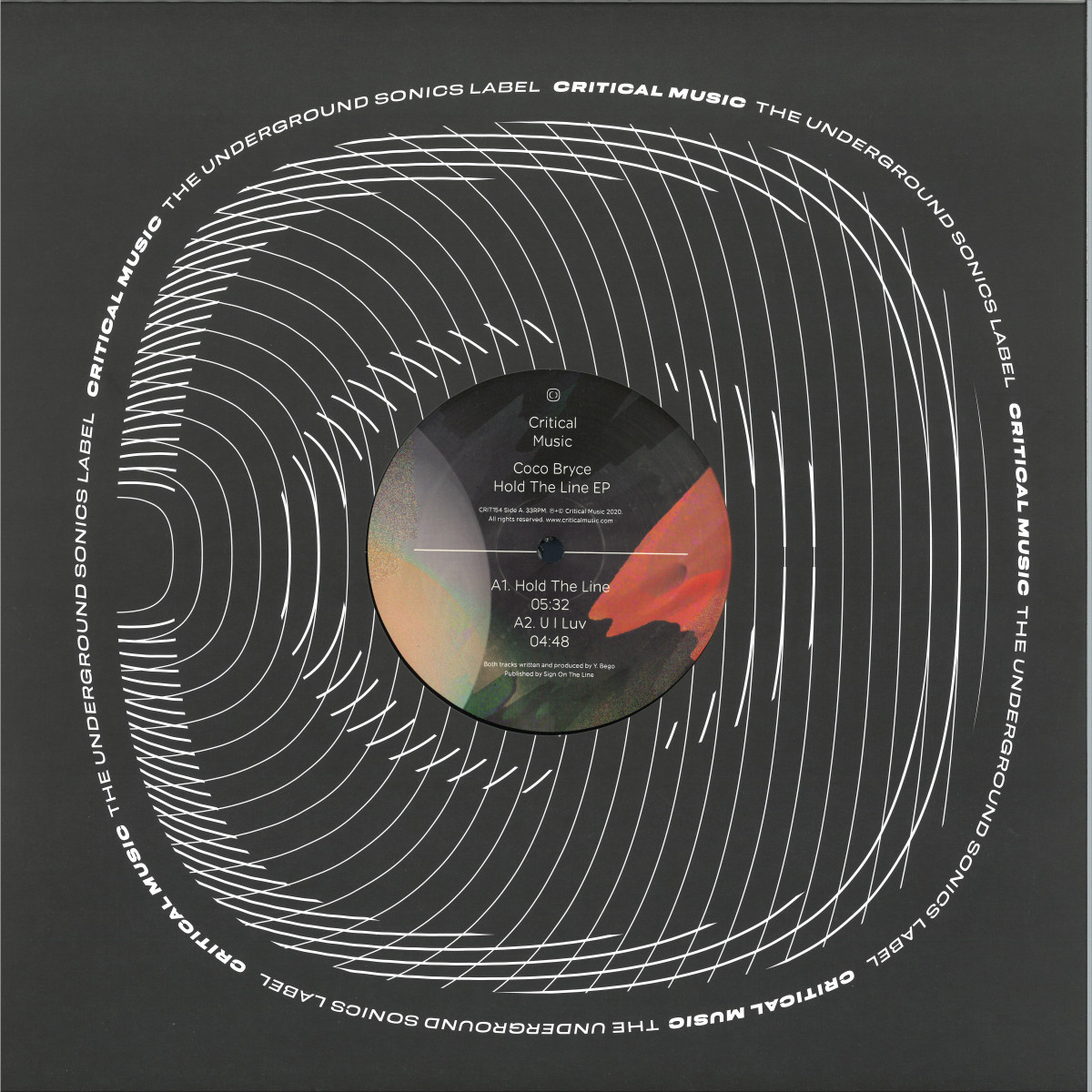 Coco Bryce — Hold The Line EP vinyl cover