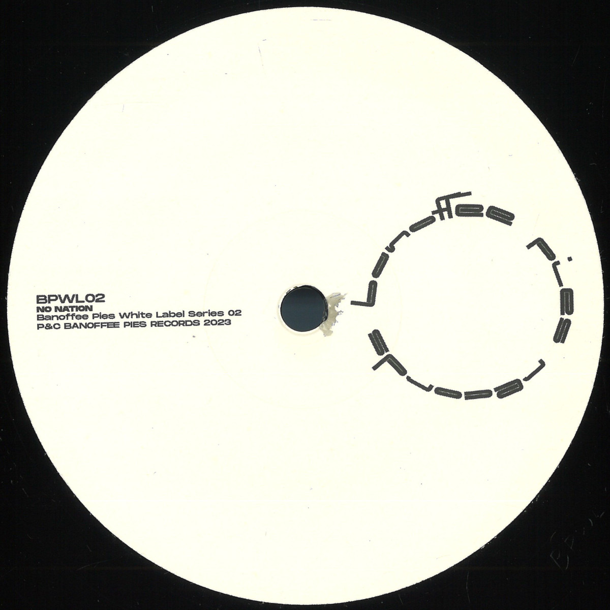 No Nation — Banoffee Pies White Label Series 02 vinyl cover