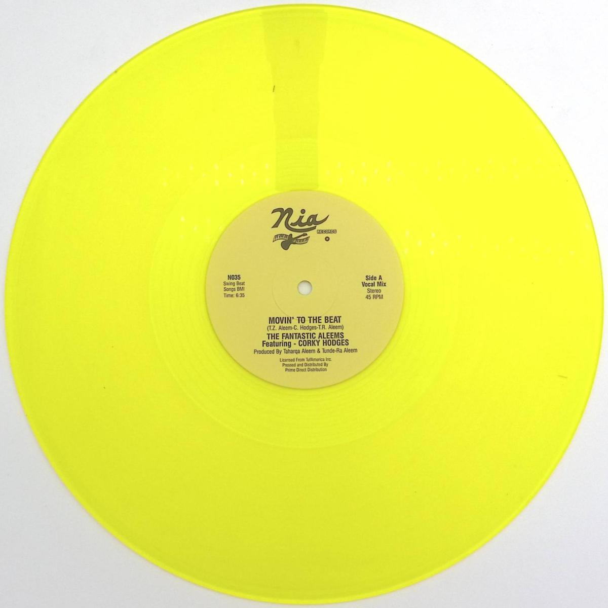 The Fantastic Aleems Featuring Corky Hodges — Movin' To The Beat vinyl cover