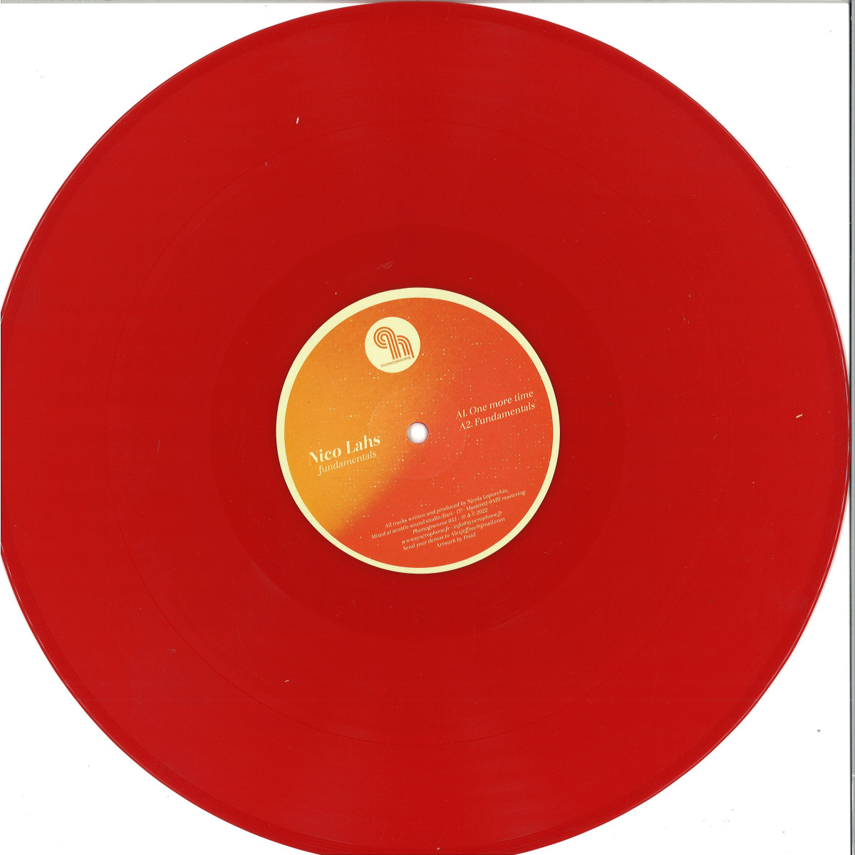 Nico Lahs — Fundamentals EP vinyl cover