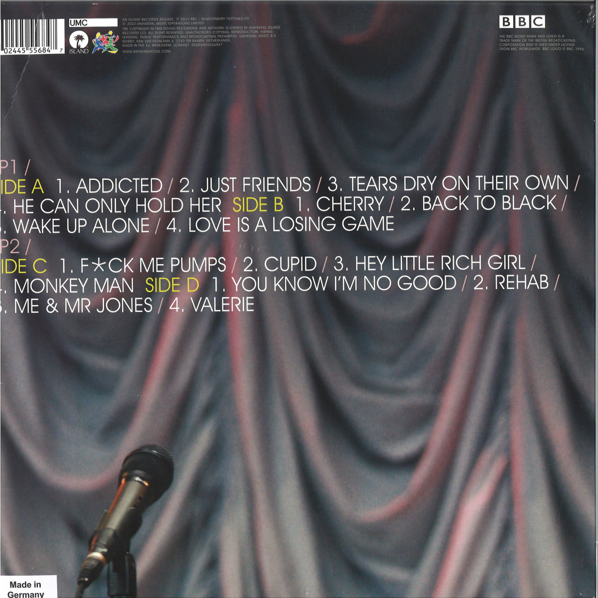 Amy Winehouse - Live At Glastonbury 2007 (2x12