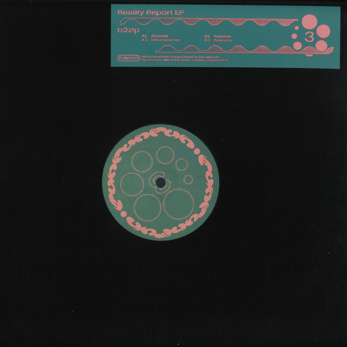 B2Z!P — Reality Report EP vinyl cover