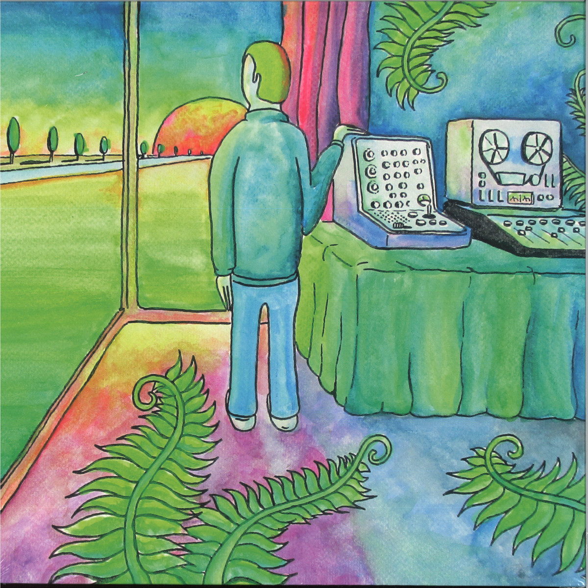 Legowelt — Synths Below Sea Level LP 2x12" vinyl cover