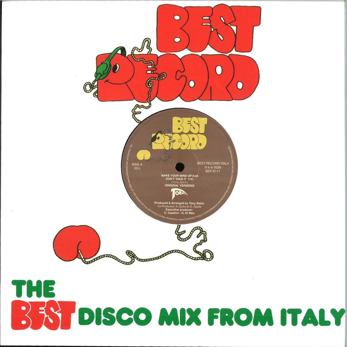 Toba — Make Your Mind Up / Don't Take It vinyl cover