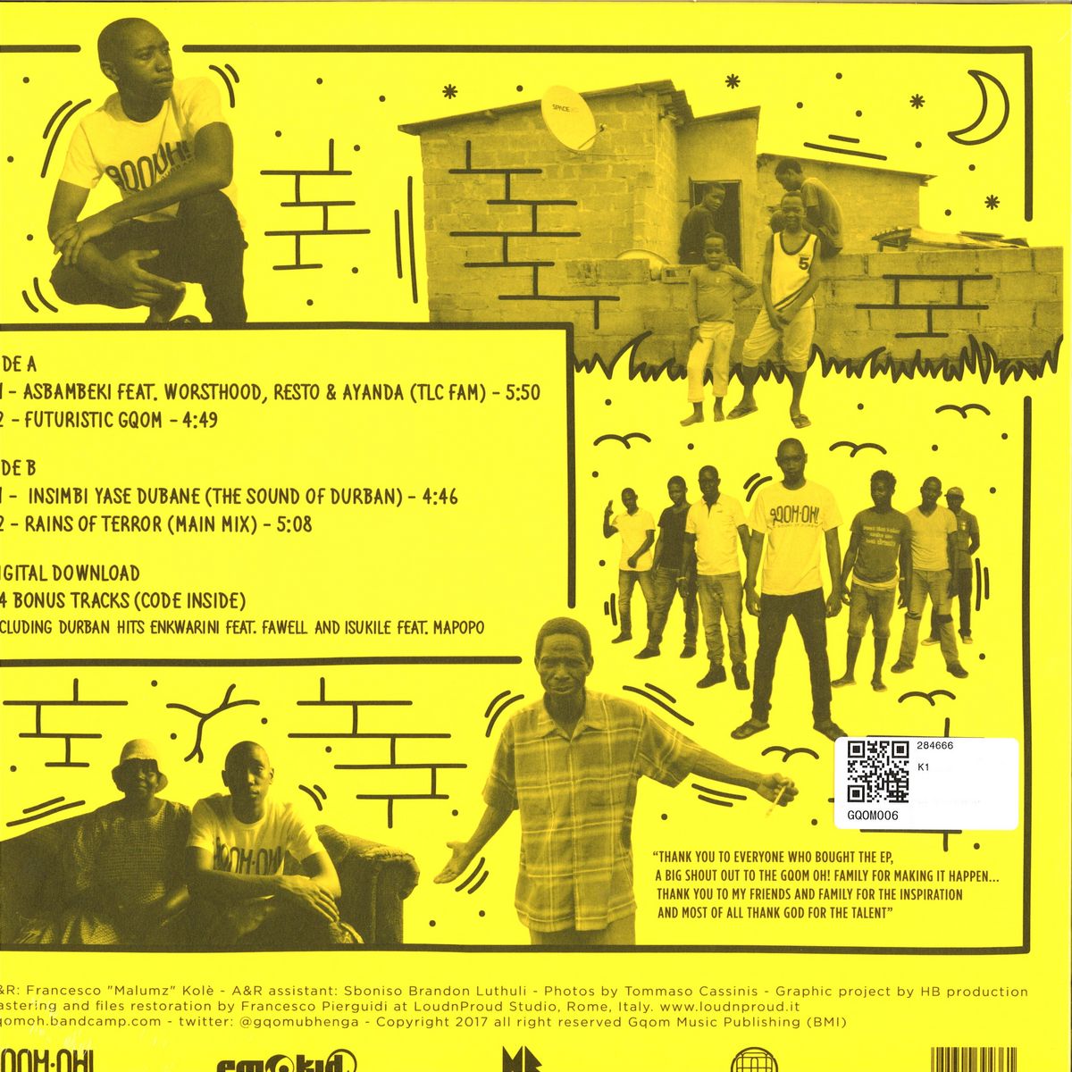 Emo Kid Gqomtera Ep Gqom Oh Gqom006 Vinyl