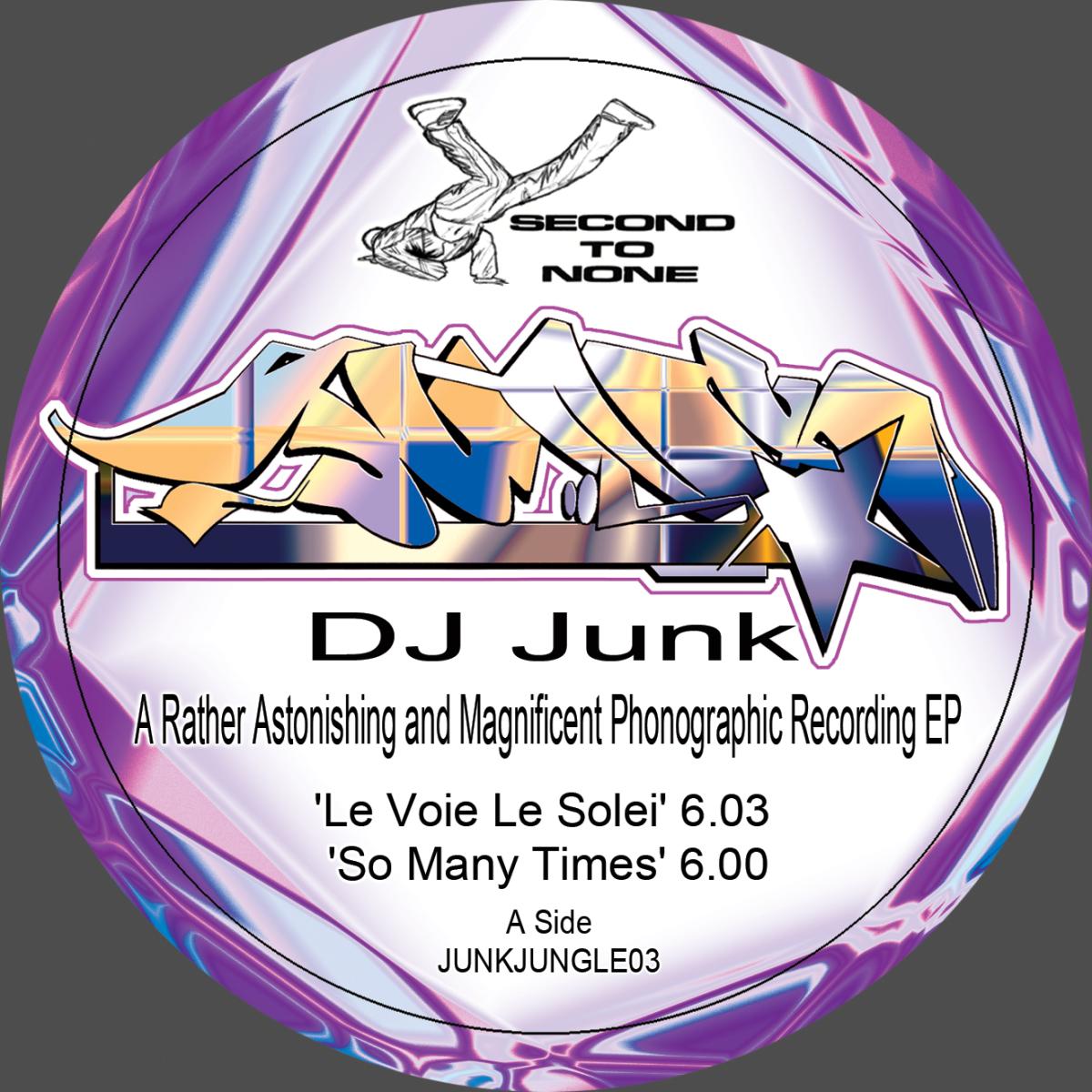 Dj Junk — A Rather Astonishing and Magnificent Phonographic Recording EP vinyl cover