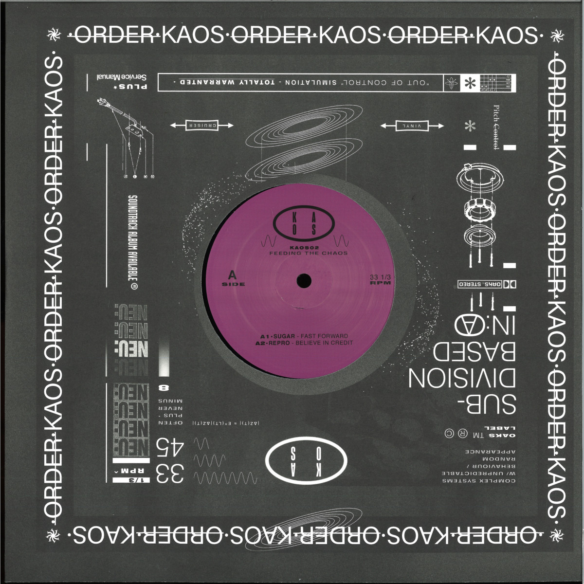 Sugar, Repro, Schacke, Rune Bagge — Feeding The Chaos vinyl cover