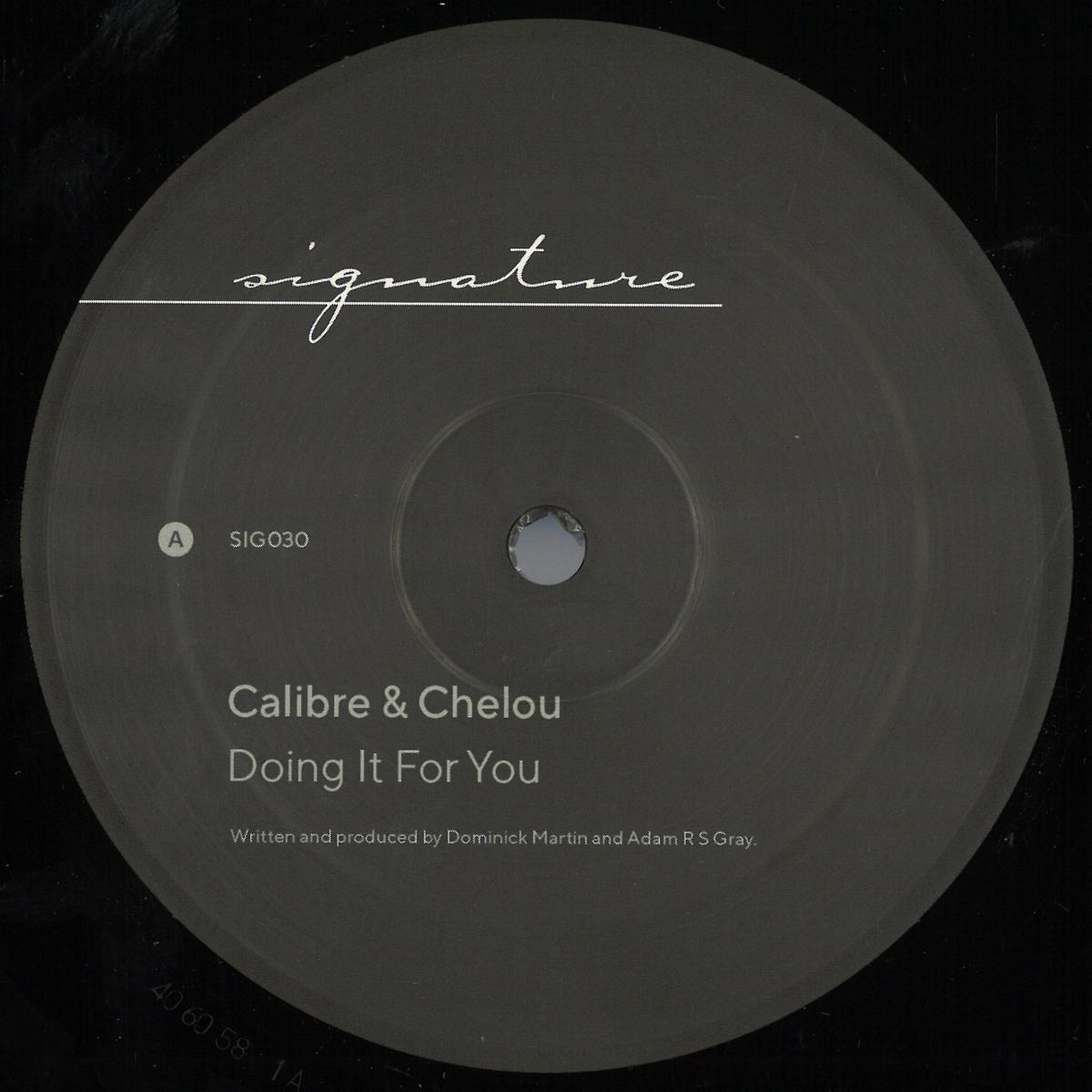 Calibre, Chelou — Doing It For You / No Man Is An Island vinyl cover