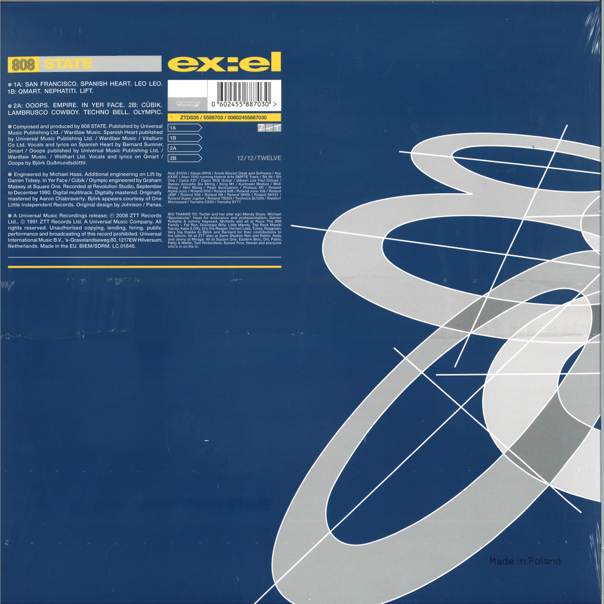 2LP 808 State / Outpost Transmission UK ORIGINAL 2002 Electronic