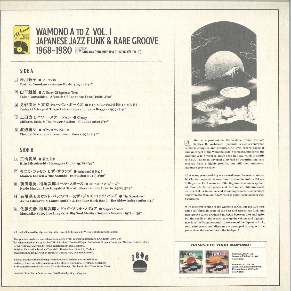 WAMONO A to Z Vol. I - Japanese Jazz Funk & Rare Groove 1968