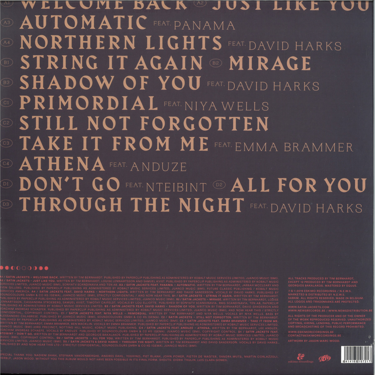 Satin Jackets - Solar Nights LP 2x12