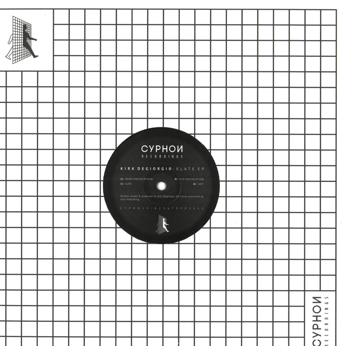 Kirk Degiorgio — Elate EP vinyl cover